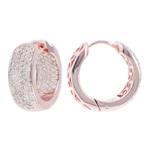 orecchini bronzallure anelle rosè tone rosegold zirconi