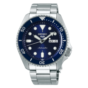 orologio uomo automatico in acciaio con quadrante blu seiko 5 sports srpd51k1