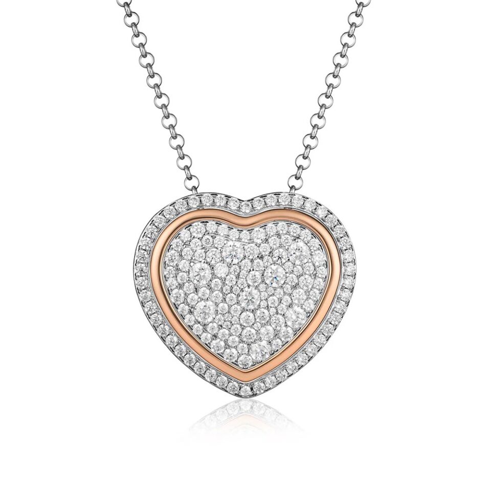 collana lunga cuore argento trilogia d'amore roberto giannotti gia448