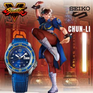 orologio seiko street fighter chun li blu edizione limitata