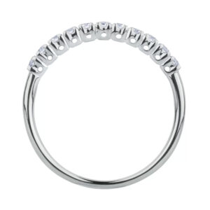 anello fedina veretta bibigi oro bianco diamanti 11
