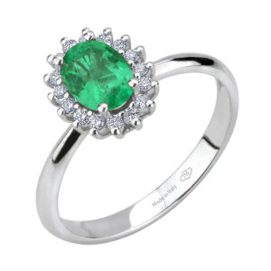 anello kate bibigì smeraldo verde