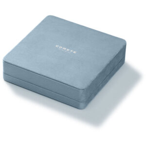 scatola comete gioielli azzurra