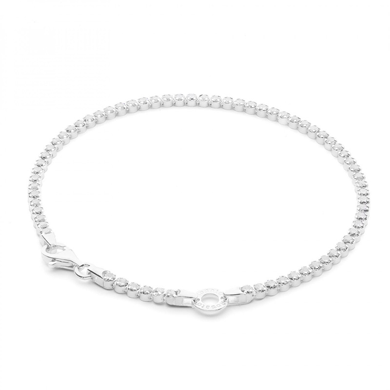 bracciale tennis in argento con zirconi bianchi di rosato gioielli rzb040