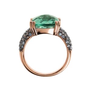 anello bronzallure con cristallo verde paraiba wsbz02179green