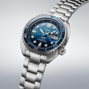 orologio uomo subacqueo professionale automatico seiko prospex king turtle padi special edition the great blue srpk01k1