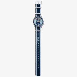 orologio automatico seiko 5 sports honda super cub limited edition srpk37k1 blu e azzurro