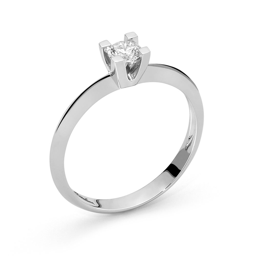 Anello Proposta Di Matrimonio Platino con diamante 0.50 ct