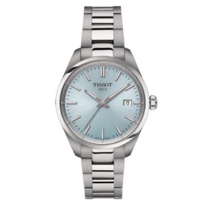 orologio donna tissot pr 100 quadrante azzurro in acciaio t1502101135100