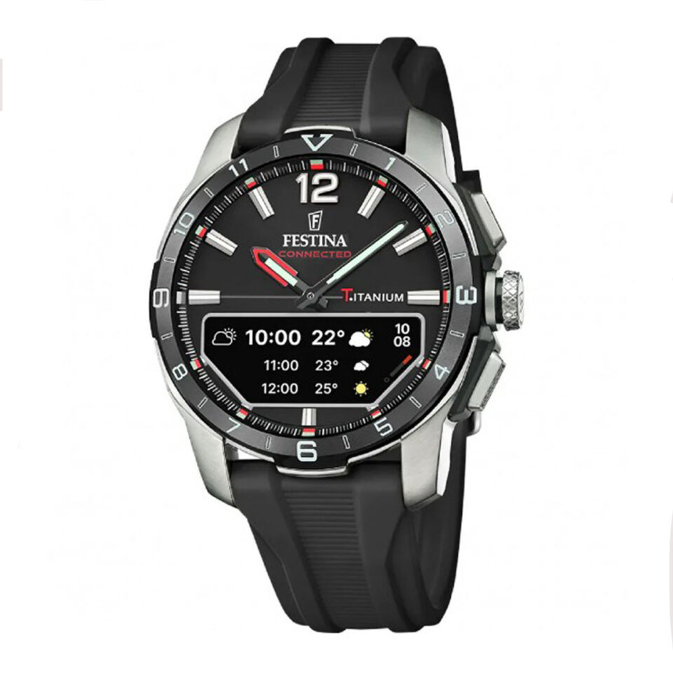 Orologio uomo-Festina-Connected-D-Smartwatch-Titanio-Silicone-Nero-F23000/4
