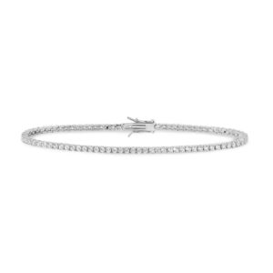 bracciale tennis da donna in argento e cristalli bianchi di comete gioielli bra 175