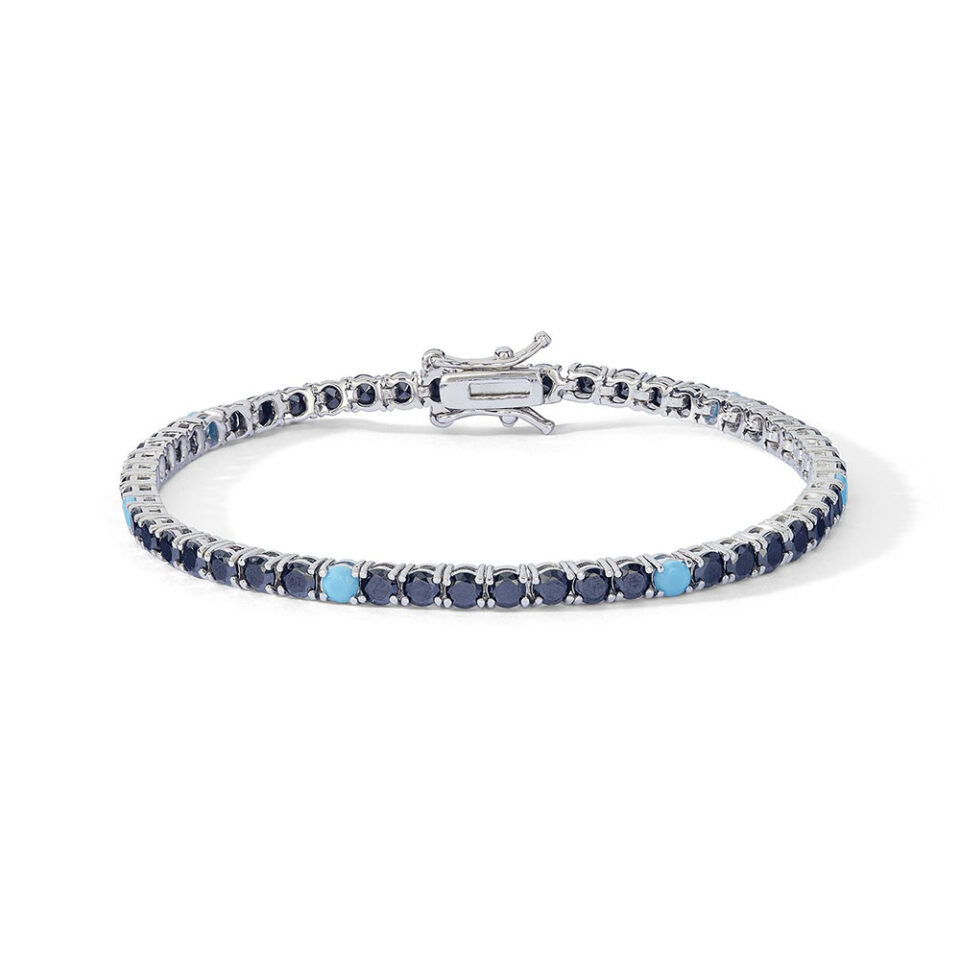 bracciale-tennis-argento-comete-zirconi-neri-turchesi-ubr-1253