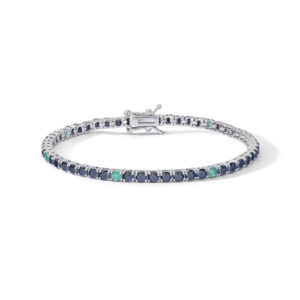 bracciale-tennis-argento-comete-zirconi-neri-verdi-ubr-1252