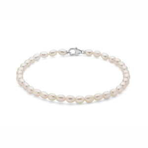 bracciale donna perle pepite qualità oriente di miluna con dettagli in argento pbr3644b